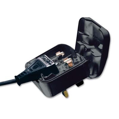 Euro to UK Adapter Plug Black